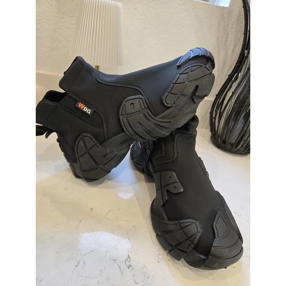 Men's Sport Boots Autumn Winter Wear Resistant Anti Slip Waterproof Zipper Shoes